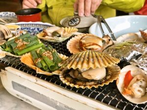 貝の海鮮焼定食